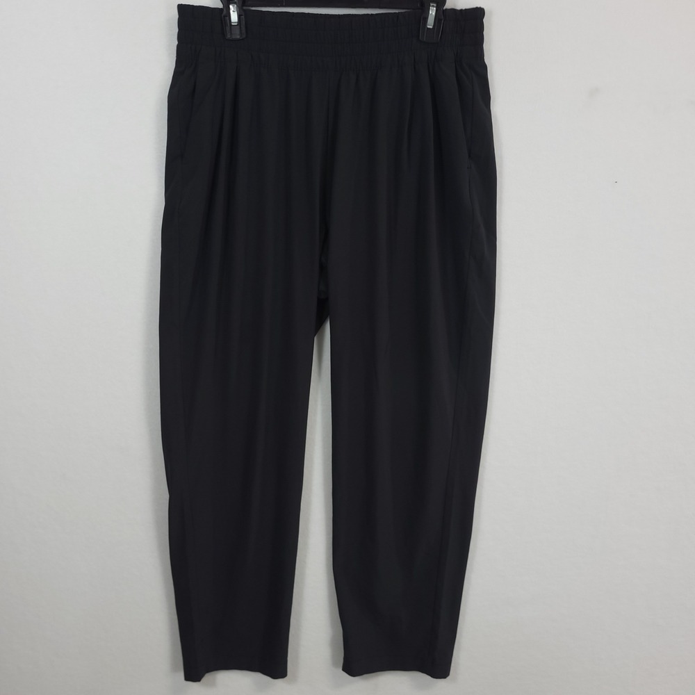 Vuori Villa Jogger Women Large Black VW4206 Elastic Waist Performance Pants